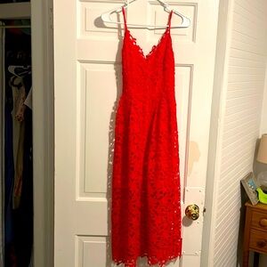 ASTR like new red lace dress